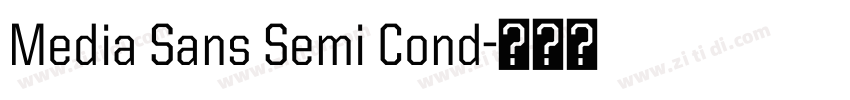 Media Sans Semi Cond字体转换